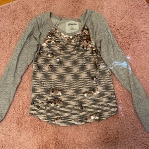 Express sequin sweatshirt